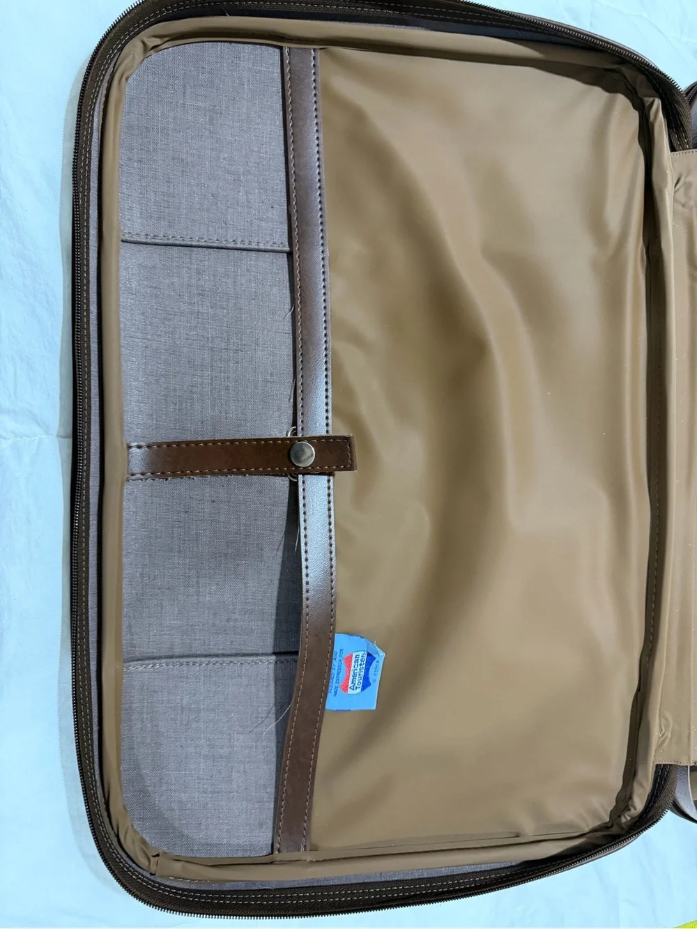 Vintage Brown Leather Briefcase - Classic Men's Work Bag